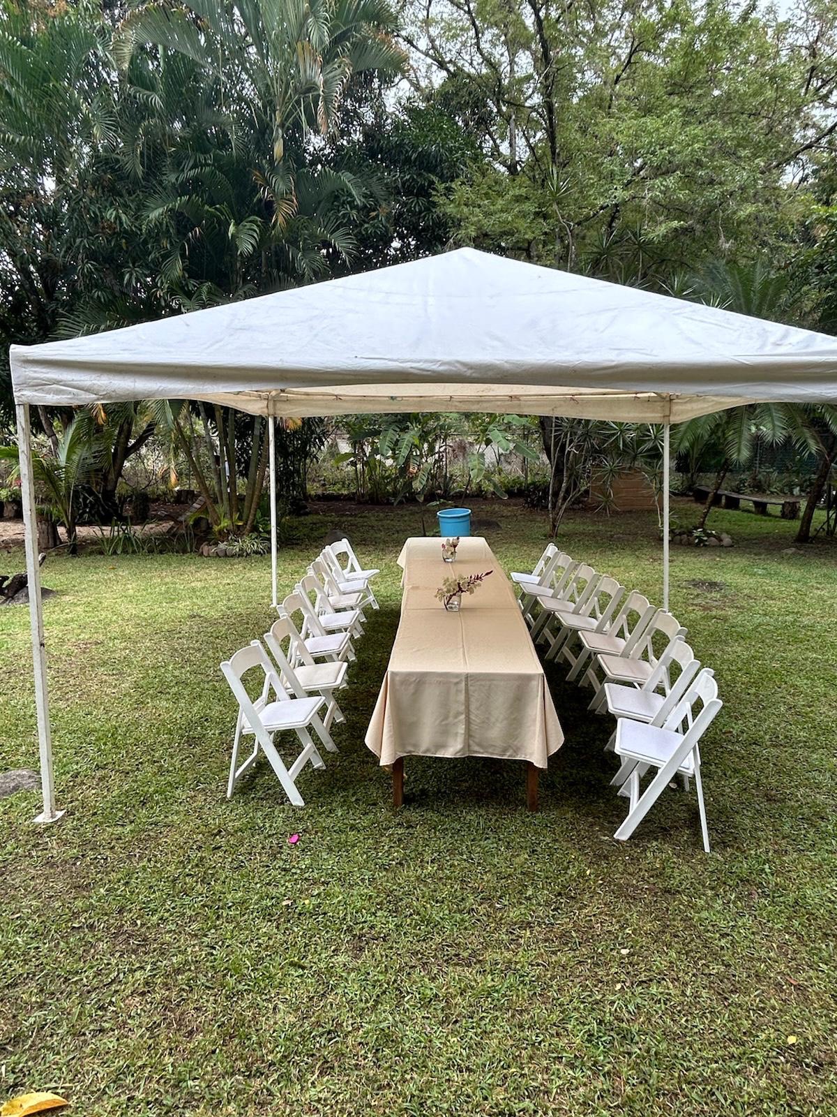 Carpa para convivencia