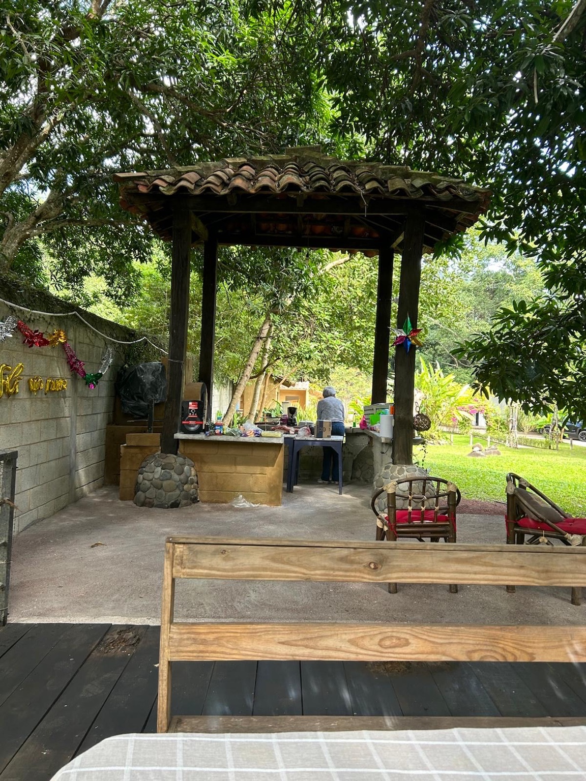 Palapa y asador